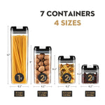 Set Contenedores Hermeticos de Cocina 7 Unidades