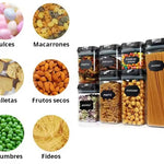 Set Contenedores Hermeticos de Cocina 7 Unidades